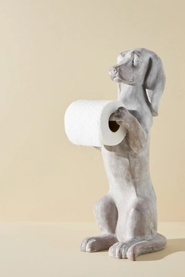 Dachshund Dog Standing Toilet Paper Holder | Anthropologie (US)