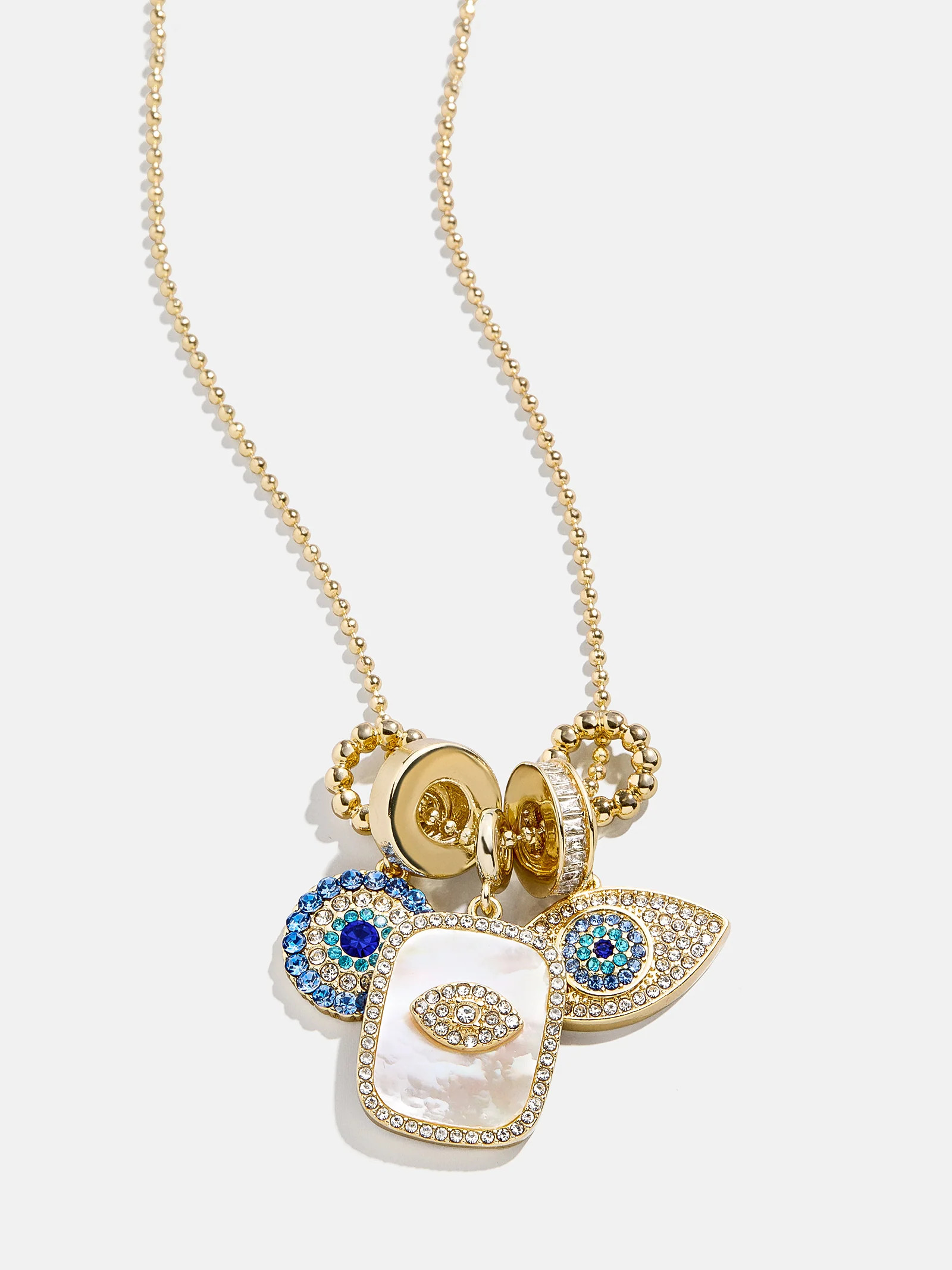 Evil Eye Charm Necklace - Gold/Pavé | BaubleBar (US)