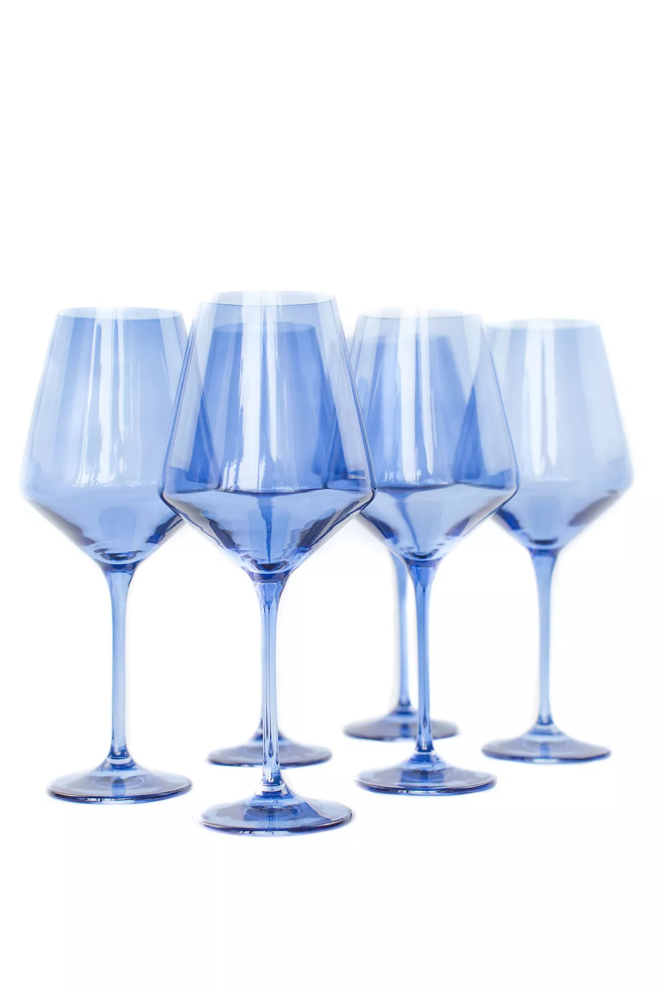 Estelle Colored Glass Wine Glass Set | Anthropologie (US)