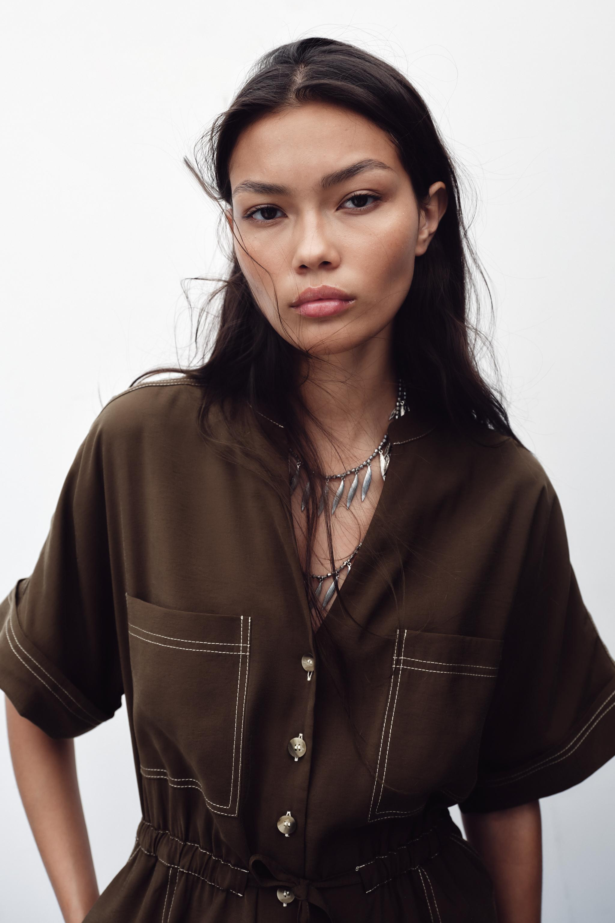 SHORT JUMPSUIT WITH TOPSTITCHING | Zara Canada