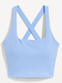 Light Support PowerChill Cross-Back Longline Sports Bra for Women | Old Navy (US)