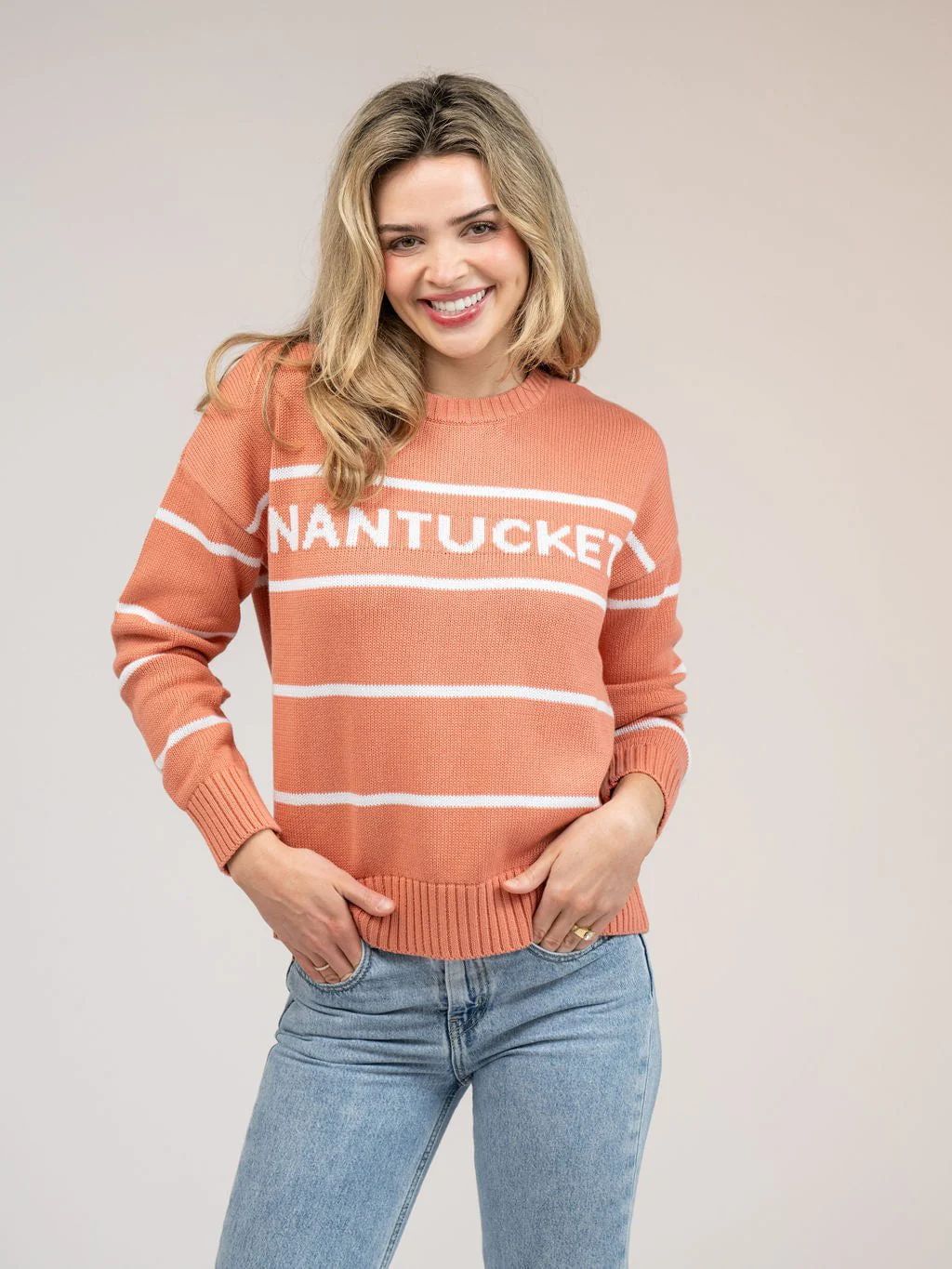 Nantucket Sweater in Nantucket Red Stripe | Beau & Ro