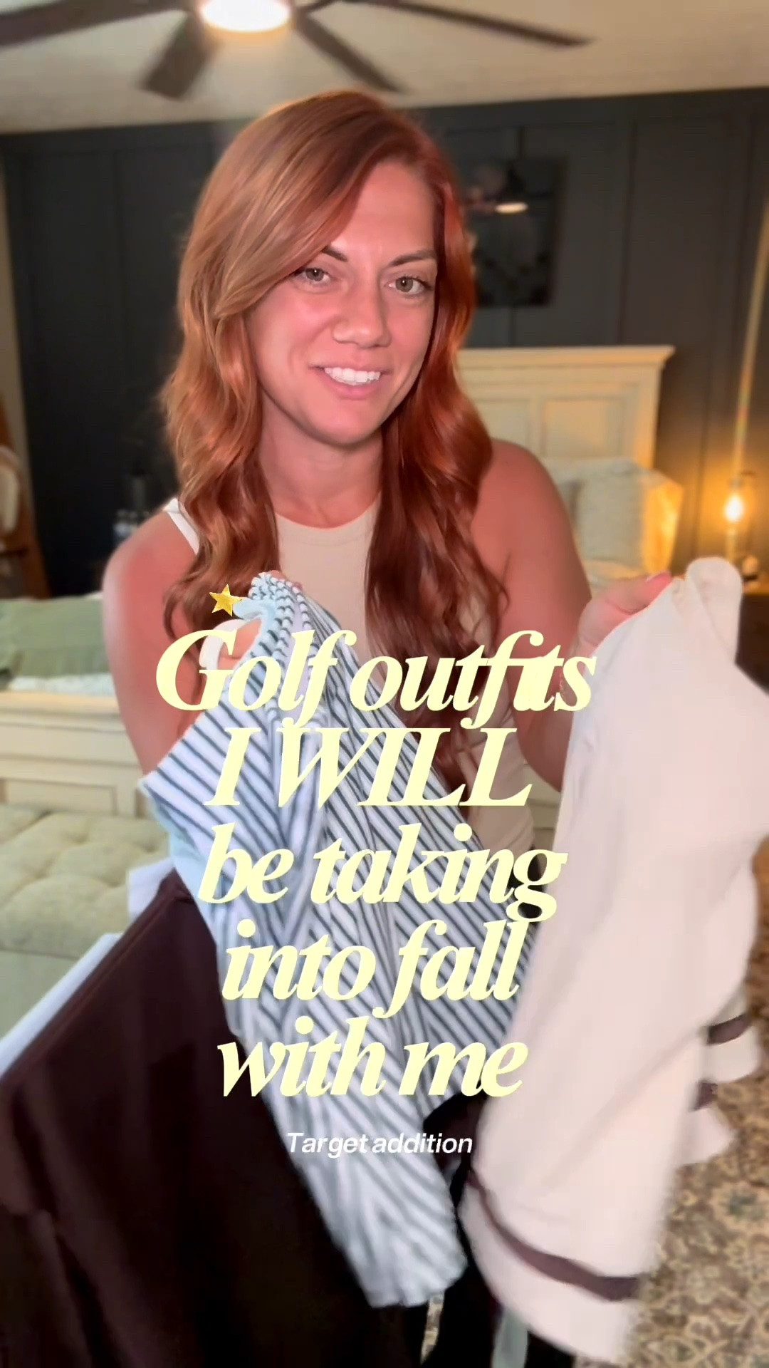 Target came through with some of my new favorite golf pieces and I will definitely be wearing these all FALL long! Wearing medium in the polka dot skirt, small in the striped and solid skirt and mediums in the pullovers. The golf tank is amazing, also linked and I’m wearing these medium!

#LTKgrwm #LTKootd #LTKActive