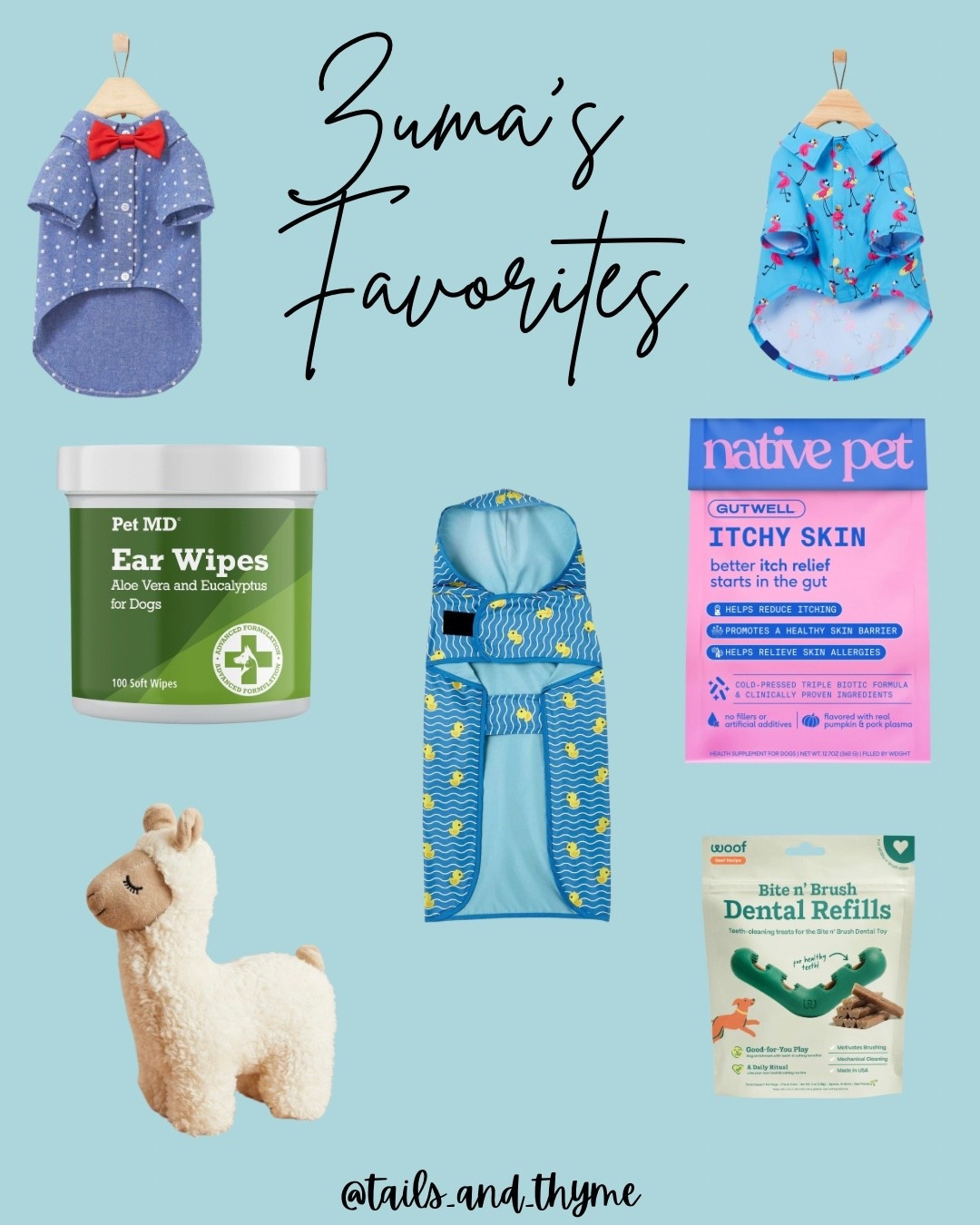 Zuma’s favorites 🐾

A mix of his everyday must-haves + some fun finds we love

From allergy support to outfits that make people stop and say hi 😂

Everything linked from Chewy 🤍@Chewy 

#LTKdayinmylife #LTKmomlife #LTKmorningroutine