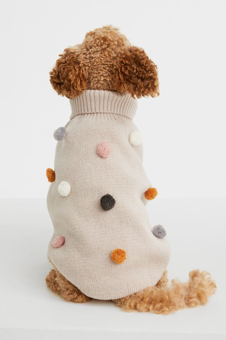 Pompom-trimmed Dog Sweater | H&M (US + CA)