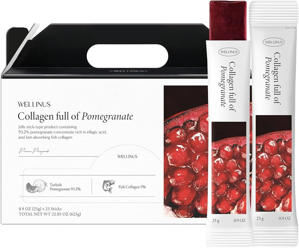 Korean Beauty Collagen Full of Pomegranate, Jelly Stick, Marine Collagen, Fast Absorbing, Snack, ... | Amazon (US)