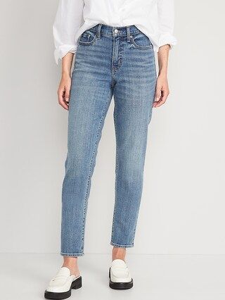 High V-Waisted O.G. Straight Ankle Jeans for Women | Old Navy (US)