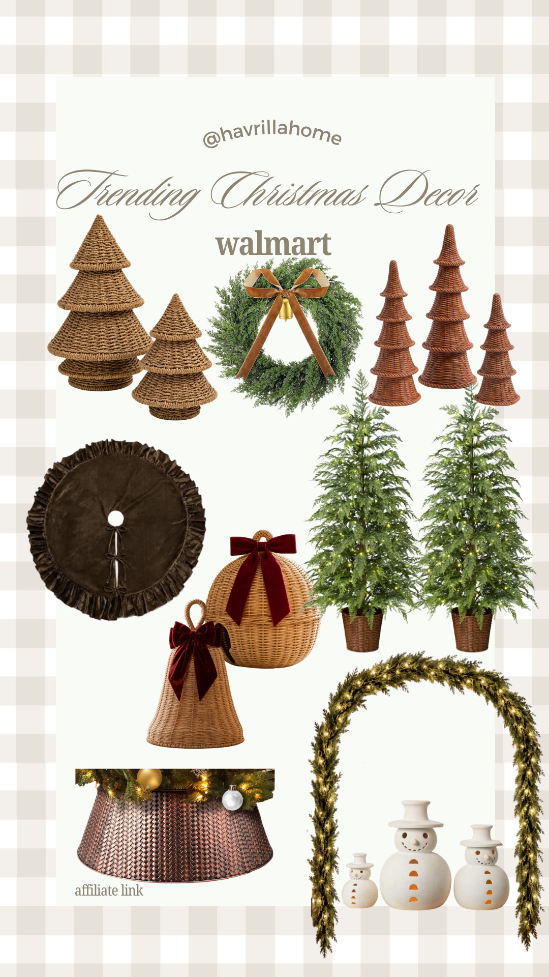 Walmart Trending Christmas Decor: Walmart Christmas decor, Walmart holiday finds, trending Christmas decor, woven Christmas trees, rattan Christmas trees, Christmas wreath, velvet Christmas bows, wicker Christmas decor, Christmas tree collar, pre lit Christmas trees, Christmas garland, neutral Christmas decor, traditional Christmas decor, brown Christmas decor, cozy Christmas home, affordable holiday decor, Walmart Christmas finds, designer inspired Christmas decor

#LTKSeasonal #LTKHome