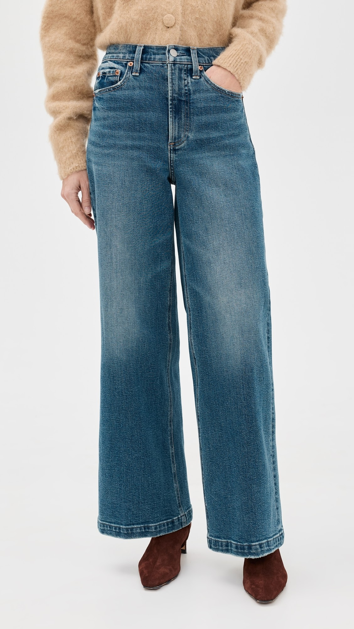 Lana High Rise Ultra Wide Leg Petite Jeans | Shopbop