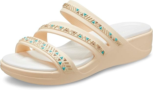 Crocs womens Boca Strappy Wedges, Platform Sandals | Amazon (US)