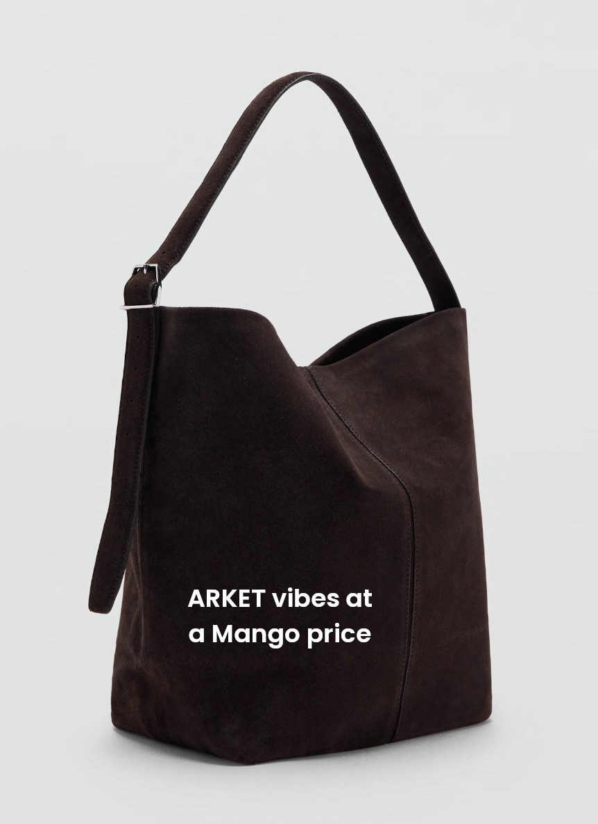 This stunning suede bucket bag has all the ARKET vibes without the price tag 🤎

#LTKwinter #LTKstyletip #LTKuk
