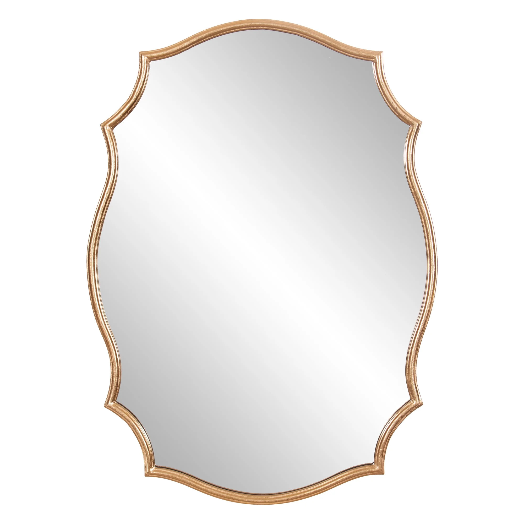 Patton Wall Decor Modern Glam Accent Mirror, Gold, 24x36" - Walmart.com | Walmart (US)