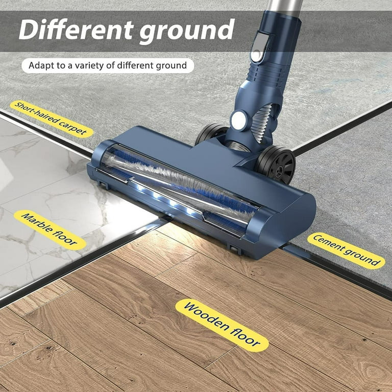 Prettycare Cordless Stick Vacuum Cleaner Lightweight for Carpet Floor Pet Hair W200 | Walmart (US)