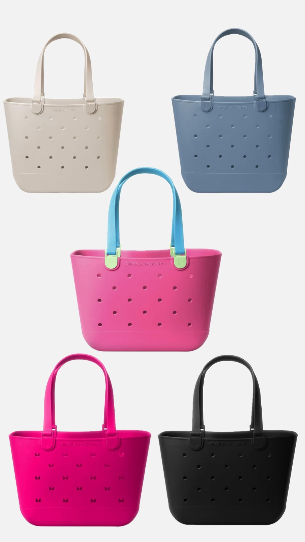 Simple Modern Rubber Tote! 
Great for beach trips. Comes in so many colors and cut outs!  

#LTKItBag #LTKFindsUnder50 #LTKSummerEdit