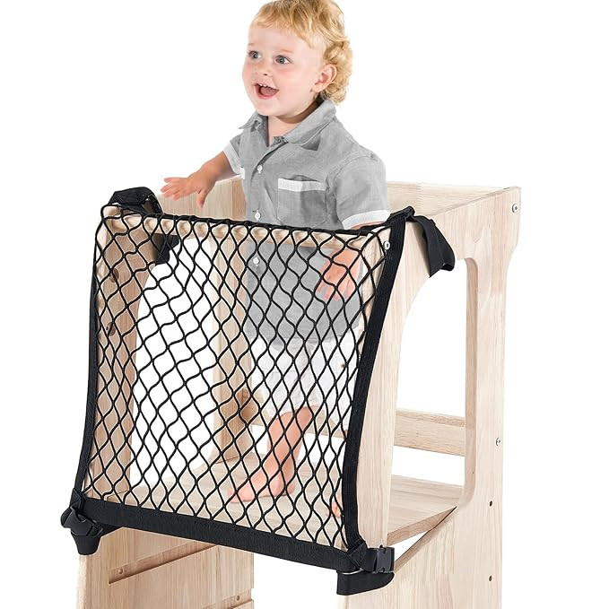 Toddlers Tower Safety Net Safety Guard for Toddlers Tower Safety Net for Kitchen Toddlers Tower L... | Amazon (US)