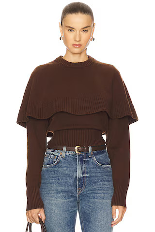 Ronny Kobo Evian Knit Top in Brown from Revolve.com | Revolve Clothing (Global)