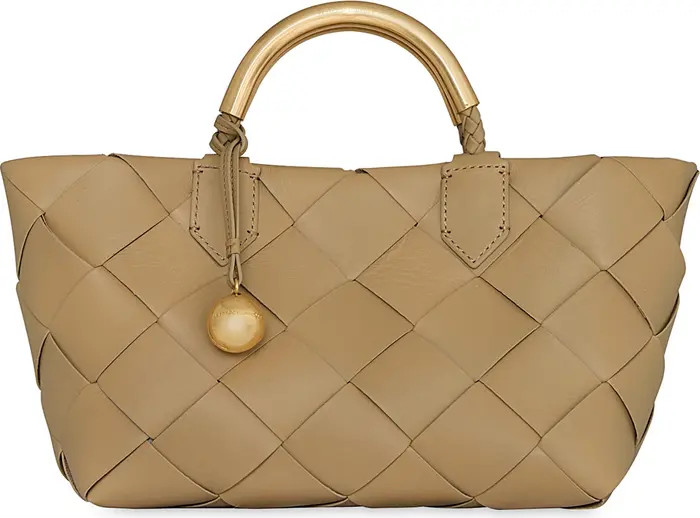 Mini Frankie Woven Leather Tote | Nordstrom
