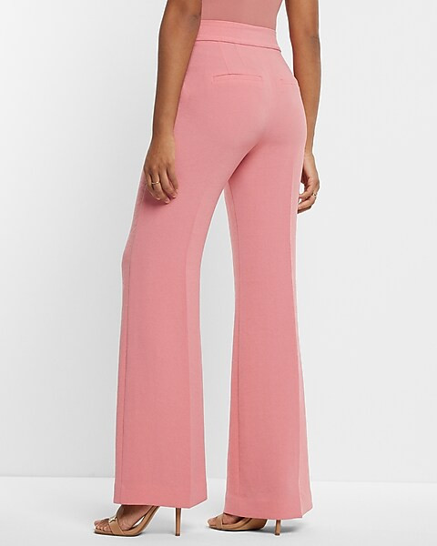Super High Waisted Twill Flare Trouser Pant | Express