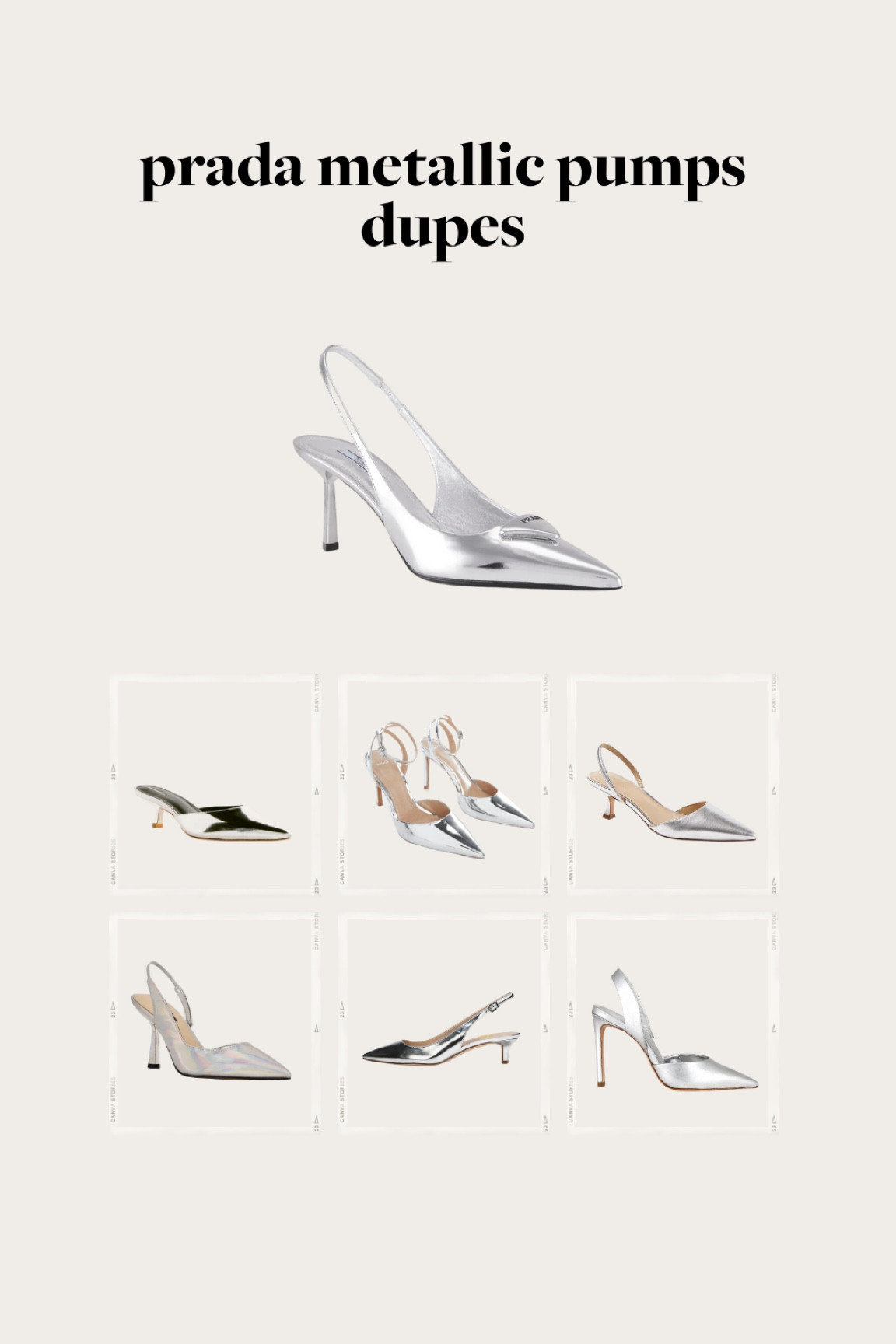 prada metallic pumps dupes #duoes #pradametallic #metallicheels #pradadupe #ltkshoecrush

#LTKunder100 #LTKGiftGuide #LTKstyletip