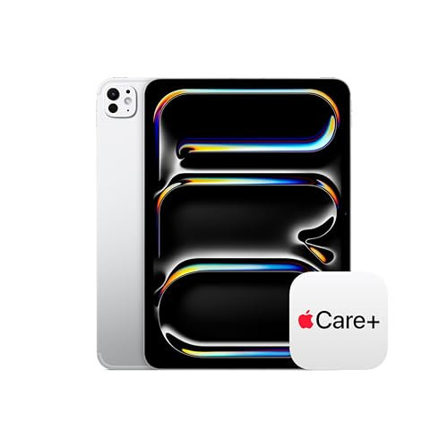 Apple iPad Pro 11-inch (M5): Ultra Retina XDR display, 2TB, 12MP Front/Back Camera, Wi-Fi 7 with Apple N1 + 5G Cellular with C1X chip, Face ID, All-Day Battery Life — Silver with AppleCare+ (2 Years) | Amazon (US)