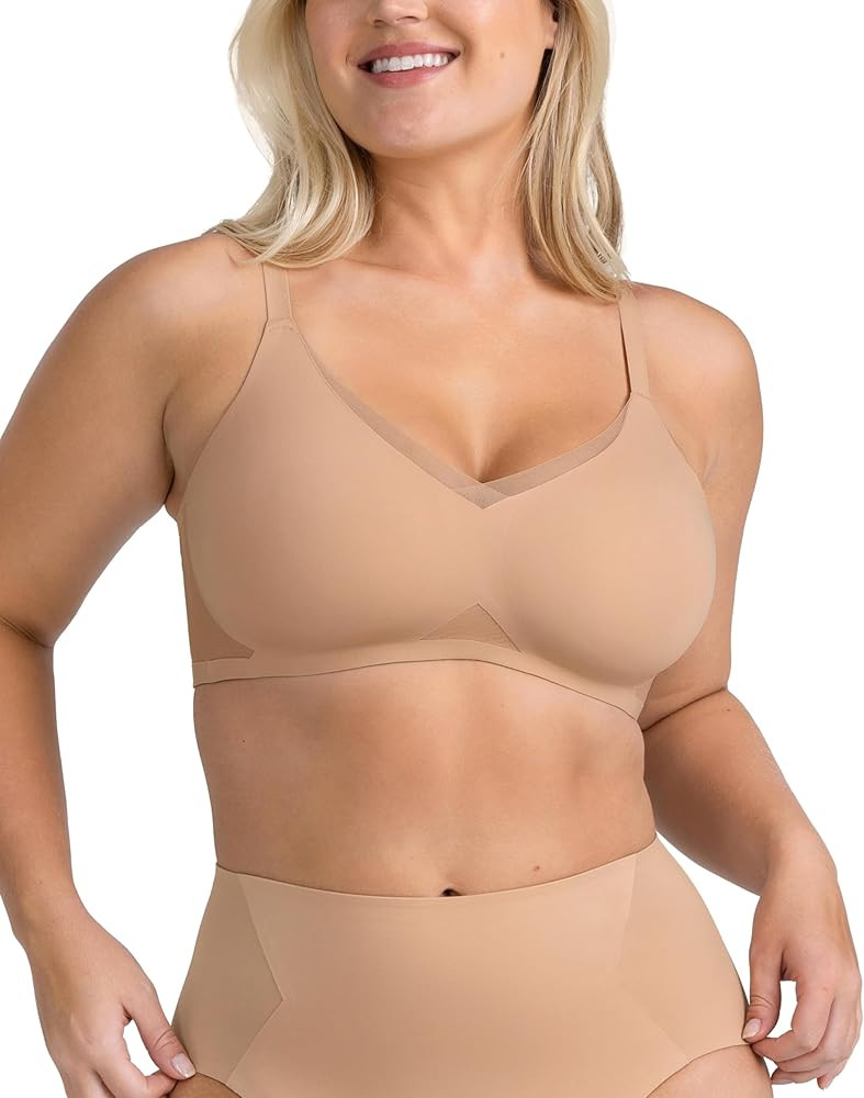 HONEYLOVE Bras for Women - Crossover Bra with No Underwire - Comfortable Wireless Support | Amazon (US)