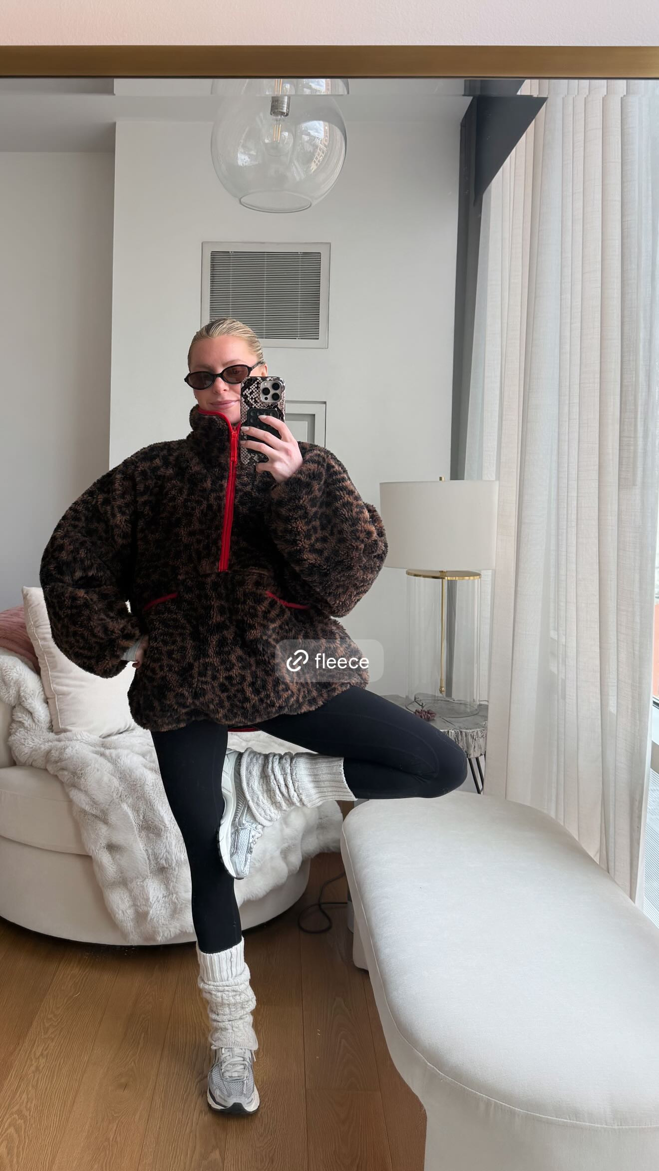 cozy leopard print fleece! 

 