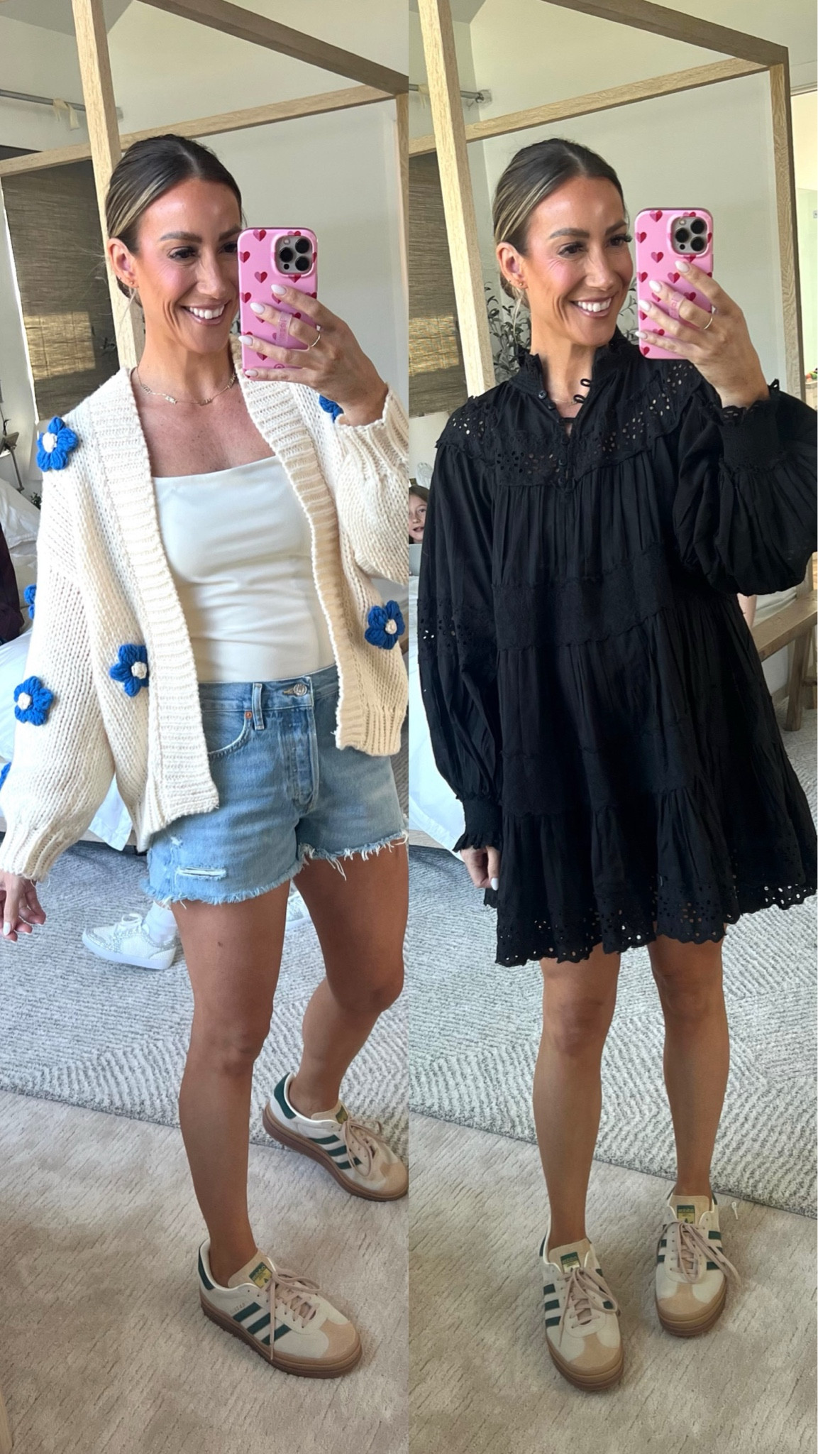 SARAH20 to save 20% off $100 or more on Anthropologie! My all-time fave cut off shorts, TTS. Flower crochet cardigan so soft and fun for spring! Black eyelet dress tts 

#LTKSpringSale #LTKsalealert #LTKstyletip