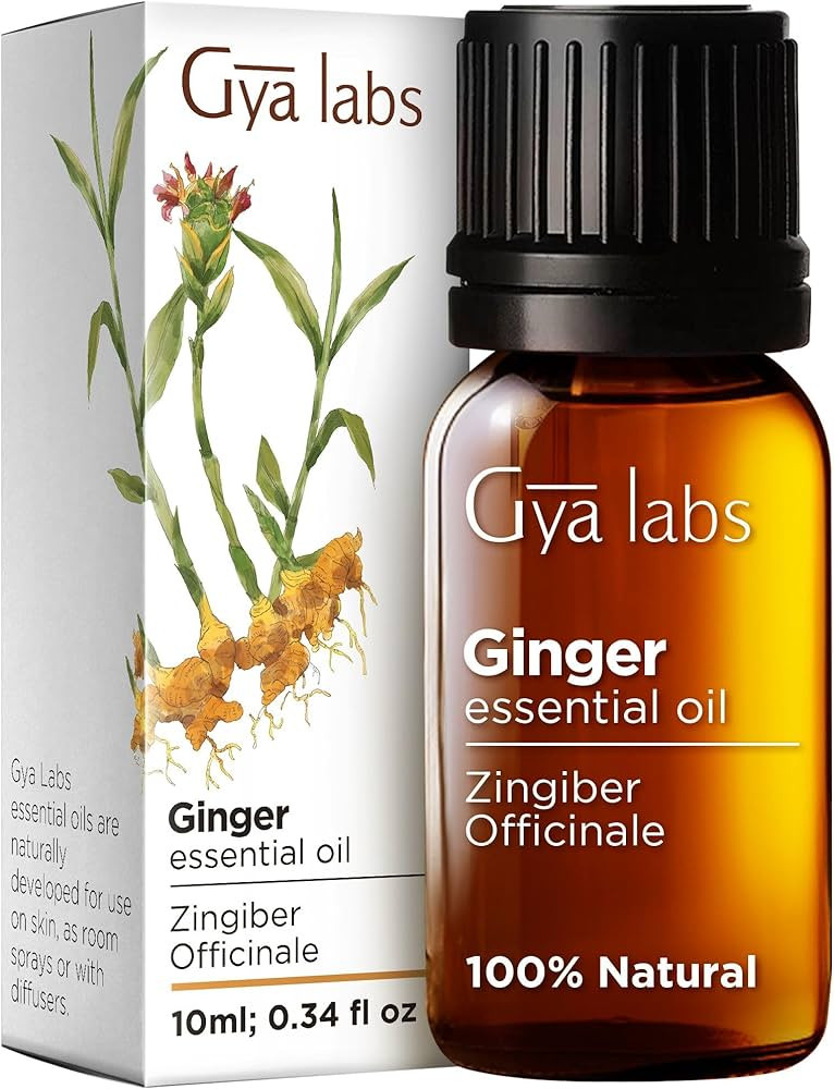 Gya Labs Pure Ginger Essential Oil - 100% Natural, Premium Quality for Wellness & Vitality - Prem... | Amazon (US)