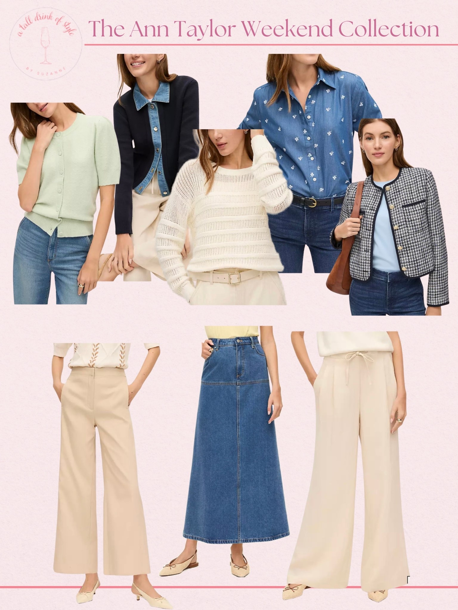 Ann Taylor’s new weekend collection is full of closet staples and fun statement pieces! Perfect for this upcoming spring weather and will carry you into summer season. 

#LTKOver40 #LTKTall #LTKSaleAlert