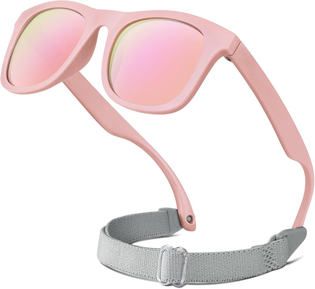 RIVBOS Baby Sunglasses Boys&Girls with Strap UV400 Polarized Flexible for Toddler,Infant and Newb... | Amazon (US)