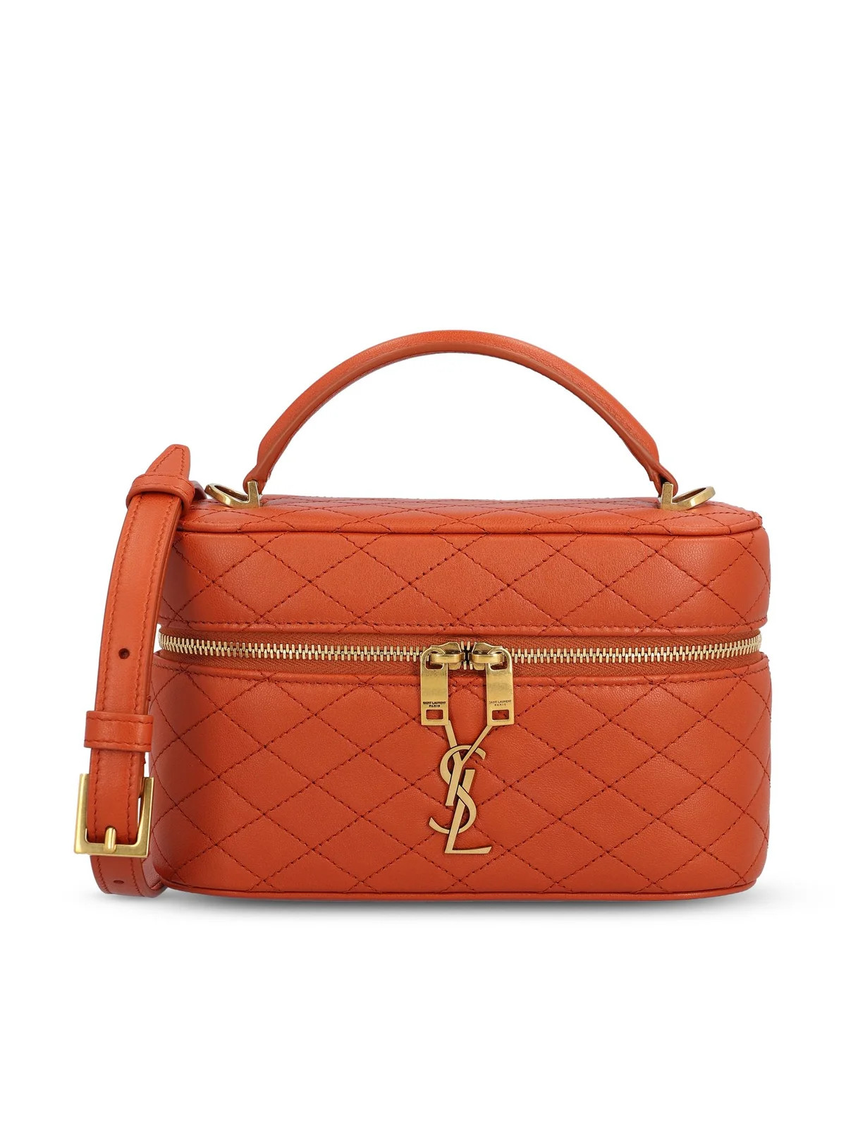 Saint Laurent Gaby Logo Plaque Vanity Bag | Cettire Global