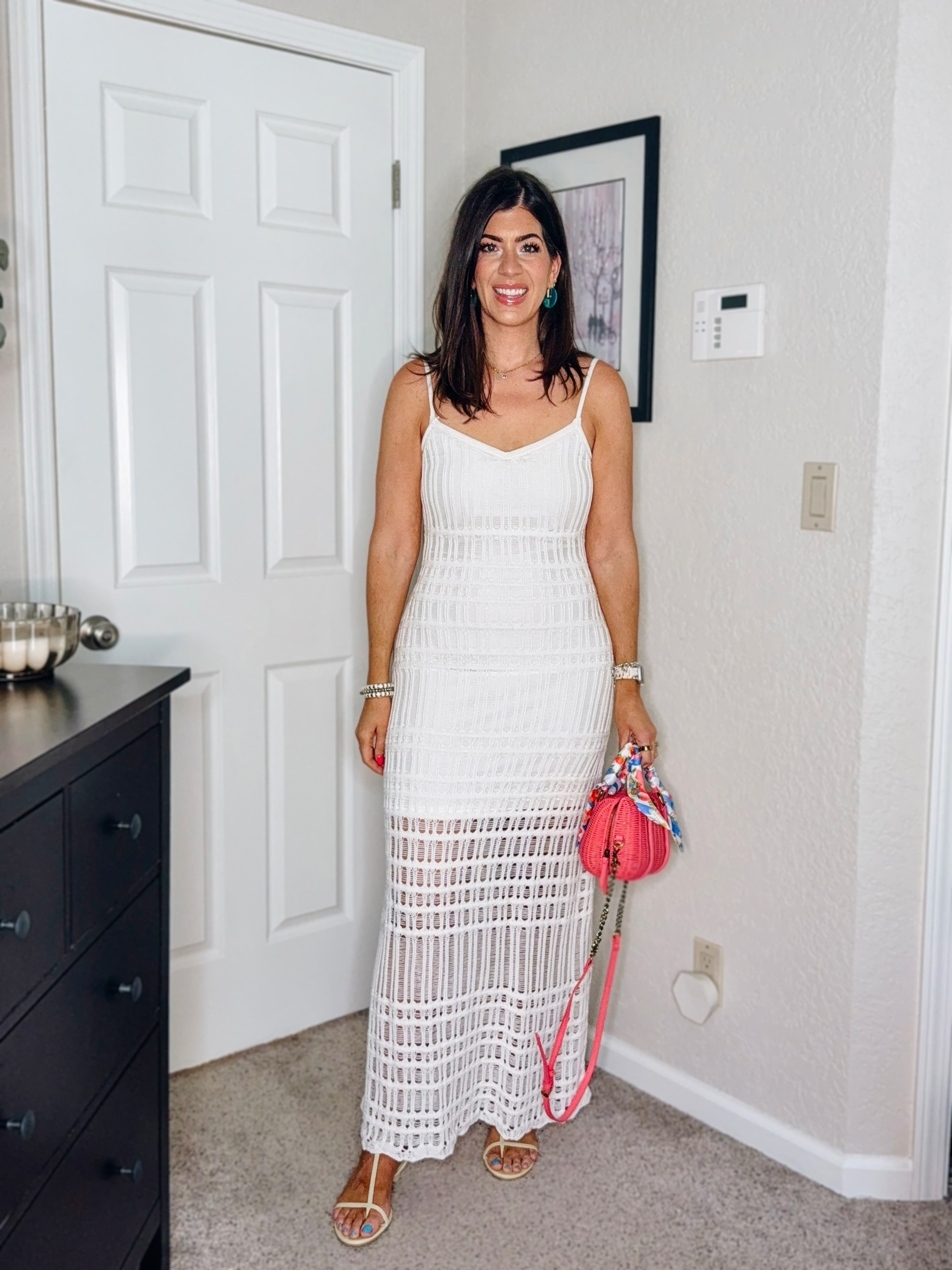 In a medium tall crochet dress

#LTKFindsUnder50 #LTKSaleAlert #LTKMidsize