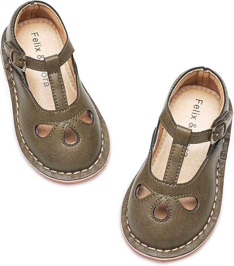 Felix & Flora Toddler Little Girl Princess Dress Shoes-Mary Jane Flats for Girl Party School Shoe... | Amazon (US)
