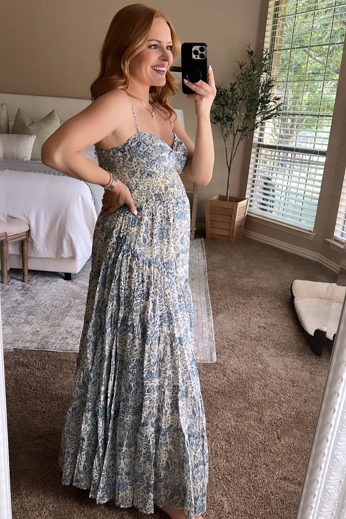 Free people summer dress☀️ Got my regular size of a small! Has an elastic waist band so it’s bump friendly!

#LTKbump #LTKSeasonal #LTKstyletip