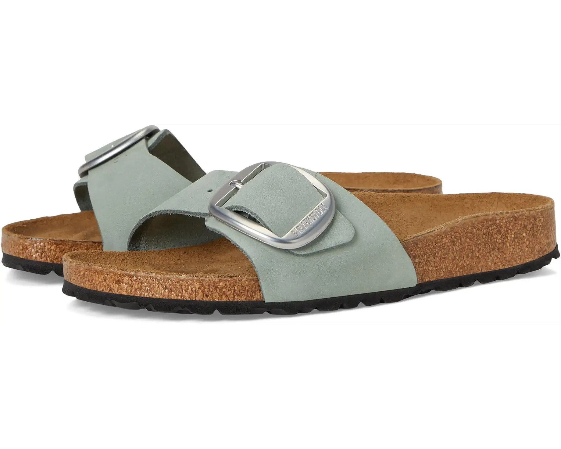Women's Birkenstock Madrid Big Buckle - Nubuck Leather | Zappos