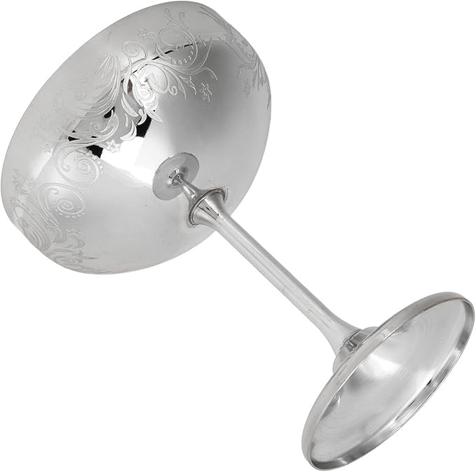 Metal Martini Glasses, Metal Champagne Glass Stainless Steel Martini Engraved Goblet Cocktail Gob... | Amazon (US)