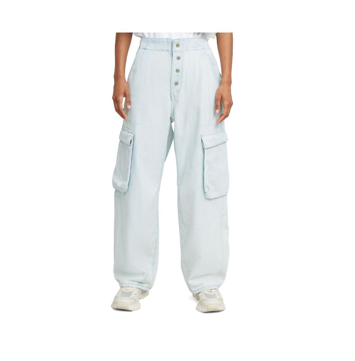 G-Star Women's Balloon Cargo Jeans - Beached faded clifton blue | Macy's