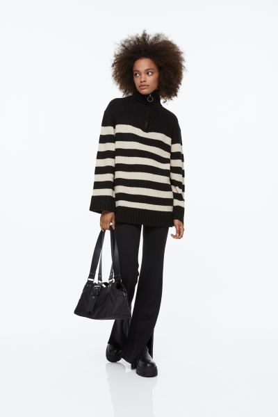 Rib-knit Half-zip Sweater | H&M (US + CA)