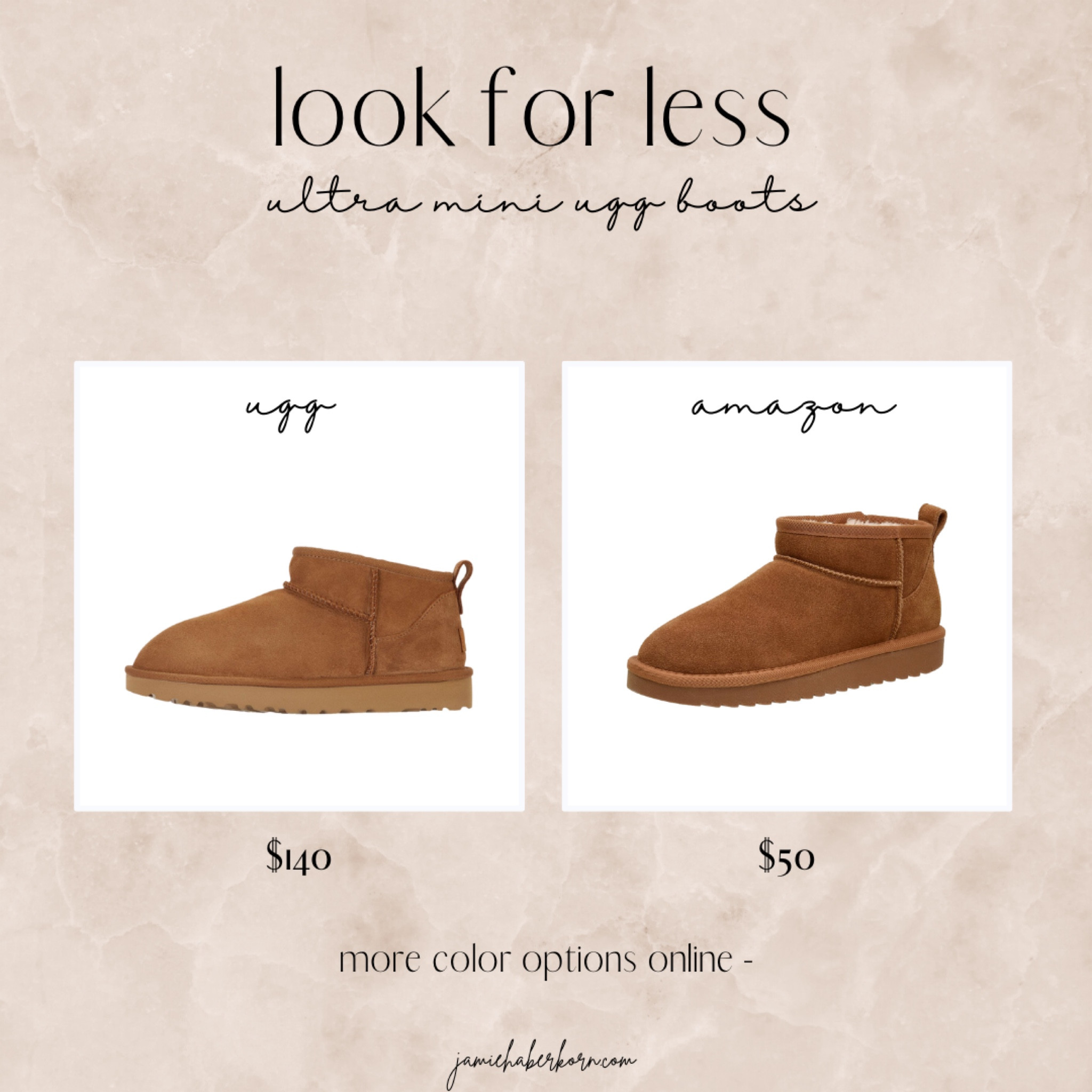 Look for less - ugg classic ultra mini 


#lookforless #uggdupe #founditonamazon #amazonfind #uggboot #miniuggboot #fallshoes #shoetrends

#LTKshoecrush #LTKstyletip #LTKunder100