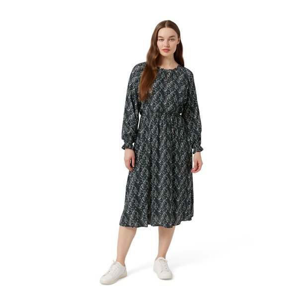 Chaps Women's Peasant Midi Dress | Walmart (US)