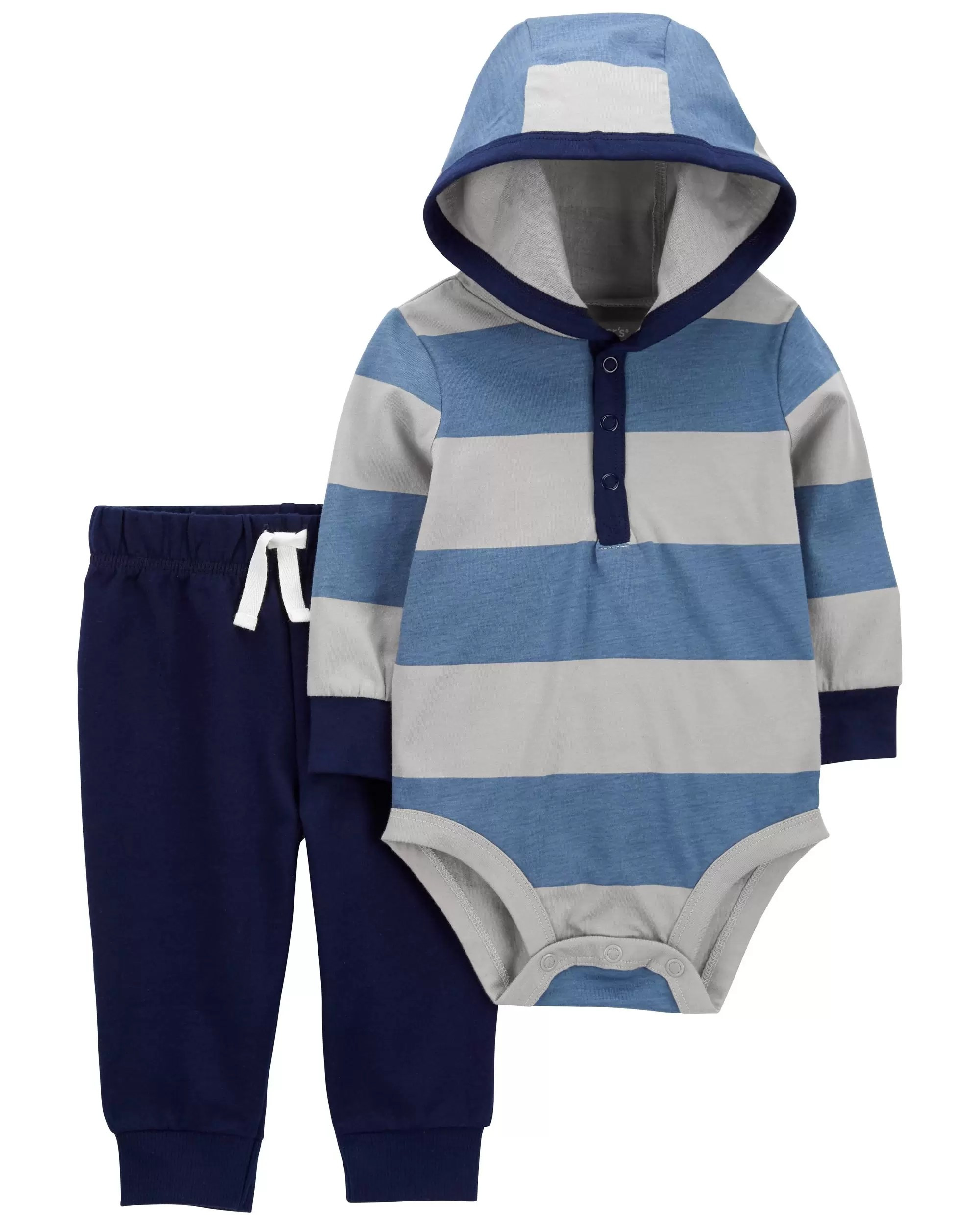2-Piece Hooded Bodysuit Pant Set | Carter's