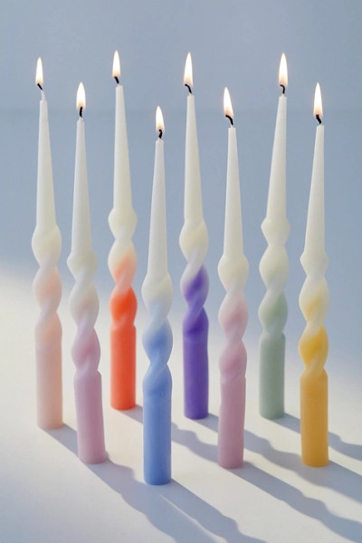 Meri Meri Rainbow Twisted Taper CandleSee all Meri MeriWrite a Review Reviews$29.00$39.00Take $50... | Urban Outfitters (US and RoW)