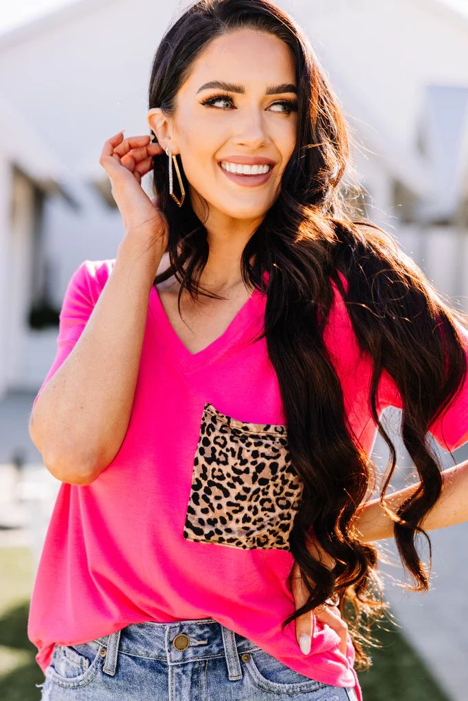Being My Best Fuchsia Pink Pocket Top | The Mint Julep Boutique