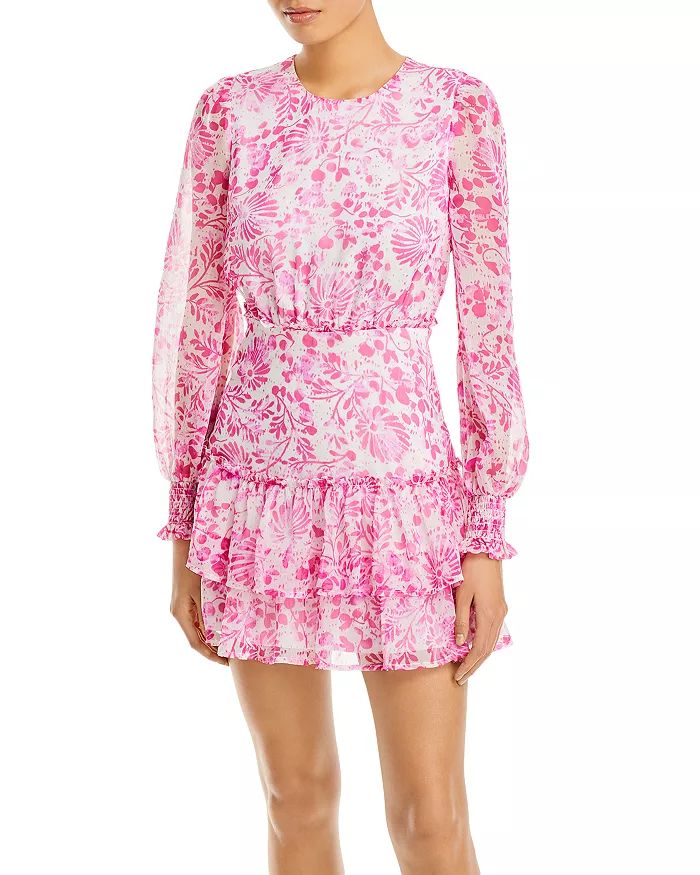 Floral Print Ruffle Tiered Mini Dress - 100% Exclusive | Bloomingdale's (US)