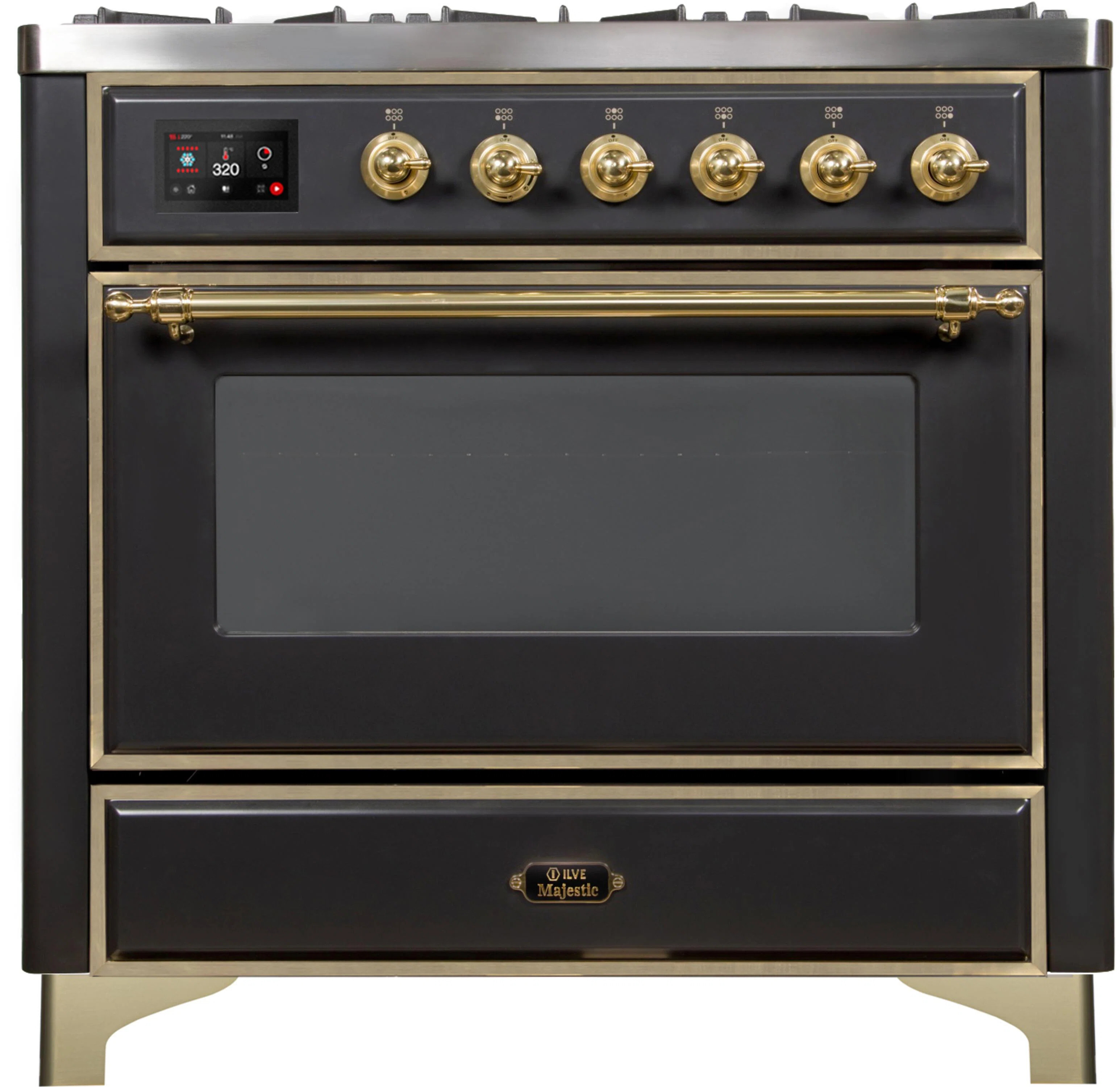 ILVE Majestic II Series 36" 3.5 cu ft. Freestanding Dual Fuel Range | Wayfair | Wayfair North America