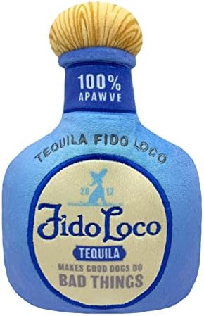 Lulubelles Power Plush | Fido Loco Tequila | Dog Toy with Squeaker | Funny Dog Gift | Fun, Durabl... | Amazon (US)