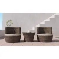 Lisette 3 Piece Rattan Seating Group with Cushions | Wayfair North America