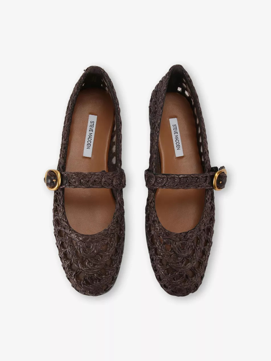 Melody Raffia Ballet Flats | Selfridges