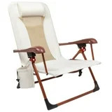 Ozark Trail Low Profile Reclining Glamping Chair, Vanilla Dream | Walmart (US)