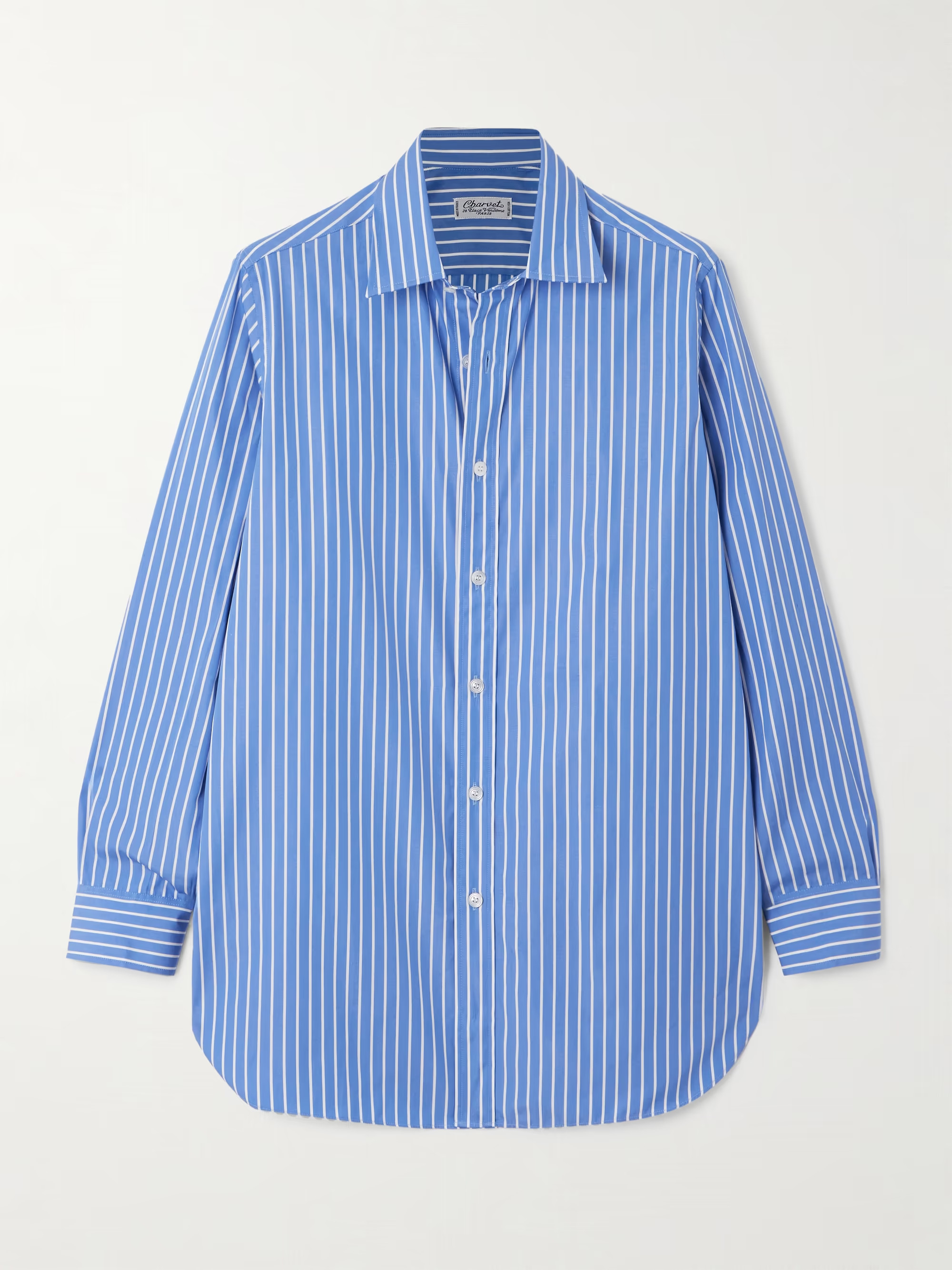 Striped cotton-poplin shirt | NET-A-PORTER (US)